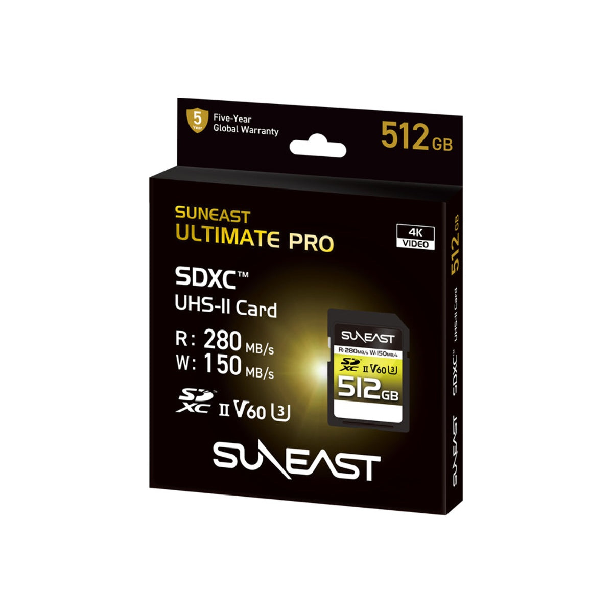 SUNEAST SDXC UHS-II Card 512GB Memory Card Ultimate PRO V60 Series