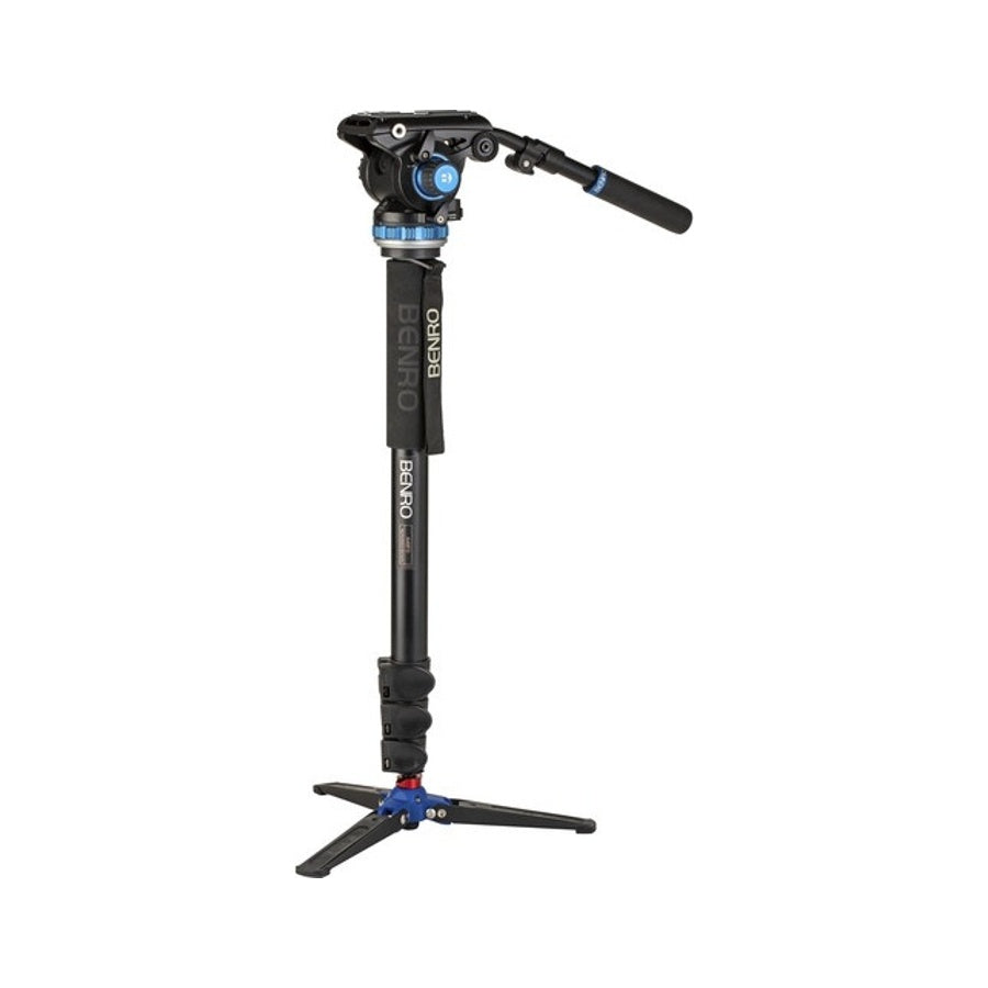 Benro A48FD Aluminum Monopod with 3-Leg Base & S4Pro Fluid Video