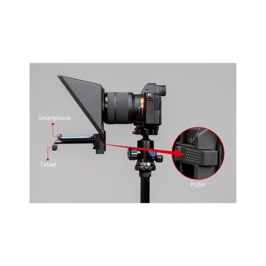 Feelworld TP2 Portable Teleprompter Kamera Tablet and Smartphone