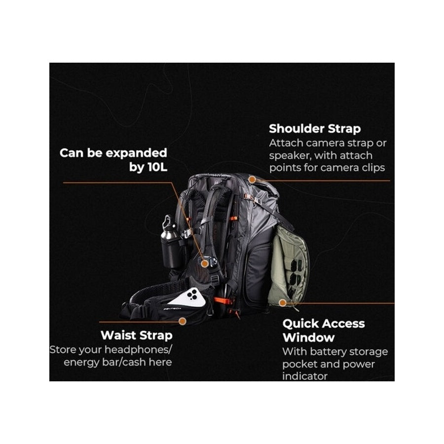 PGYTECH OnePro Flex Backpack 30L Space Black + Camera Insert