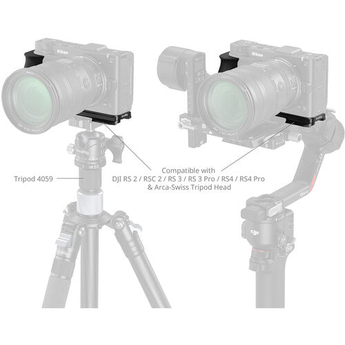 SMALLRIG L-SHAPED MOUNT PLATE FOR NIKON ZR with Silicone Handle Small Rig L-Plate 5466 Original