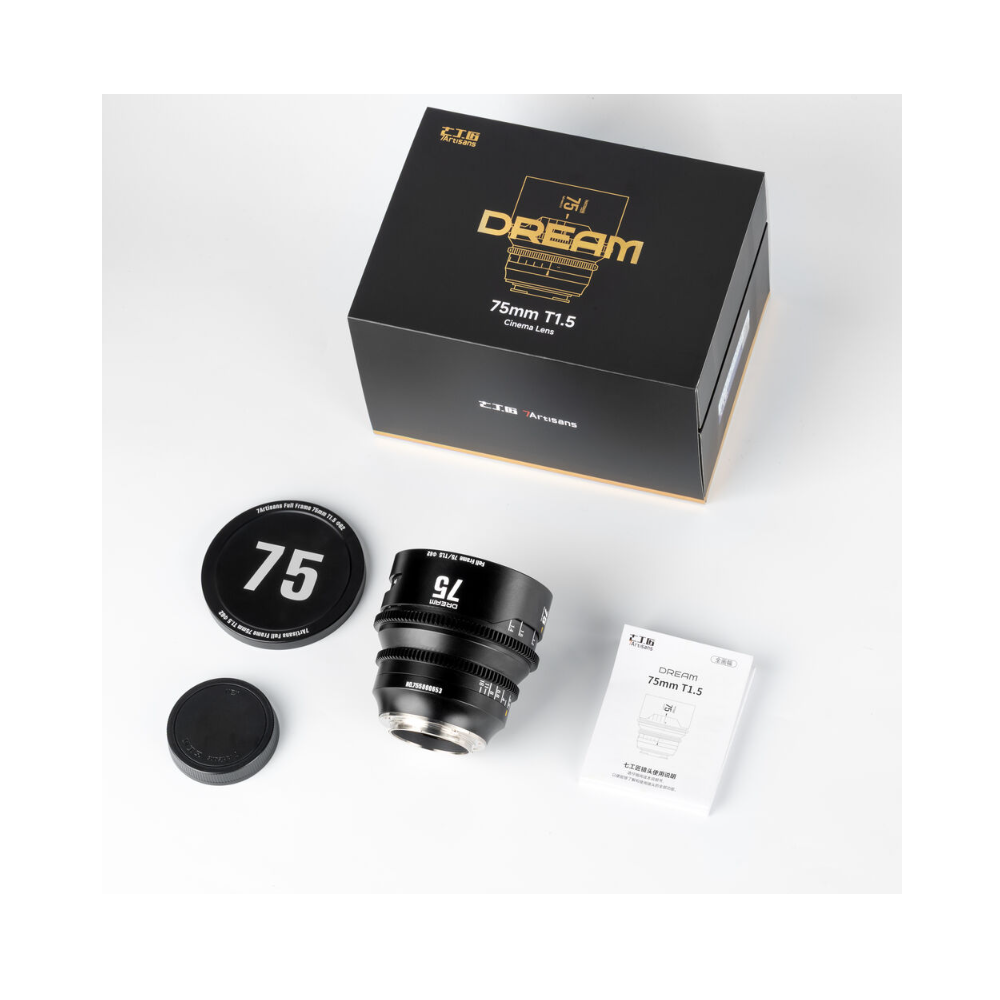 7Artisans 75mm T1.05 Dream Vision Cine Lens