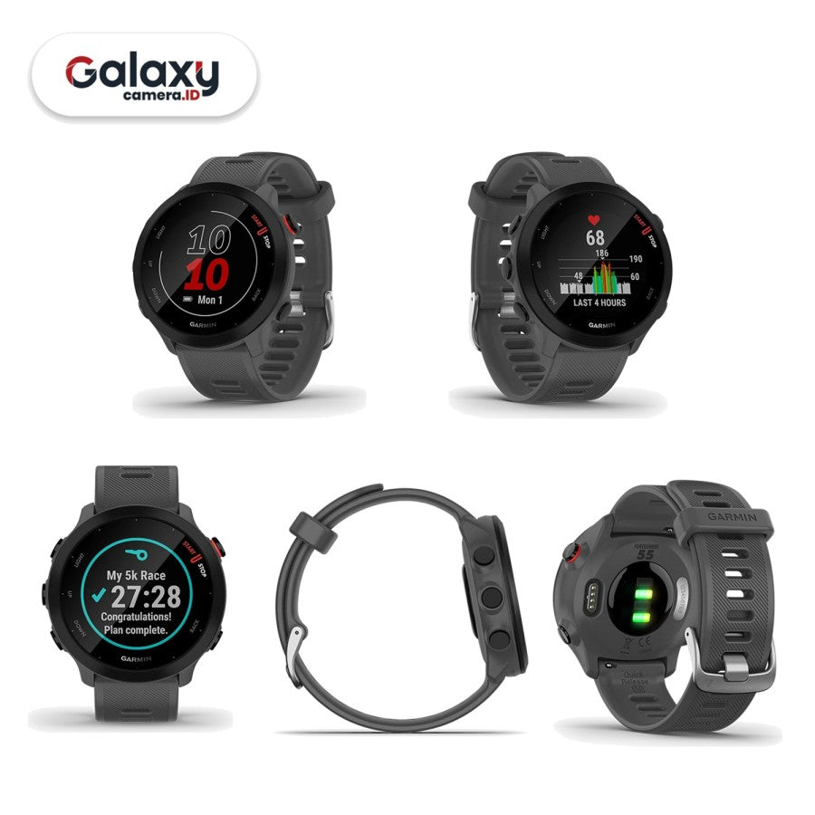 Garmin Forerunner 55 GPS Smartwatch Fore Runner 55 Garansi TAM 2 Tahun
