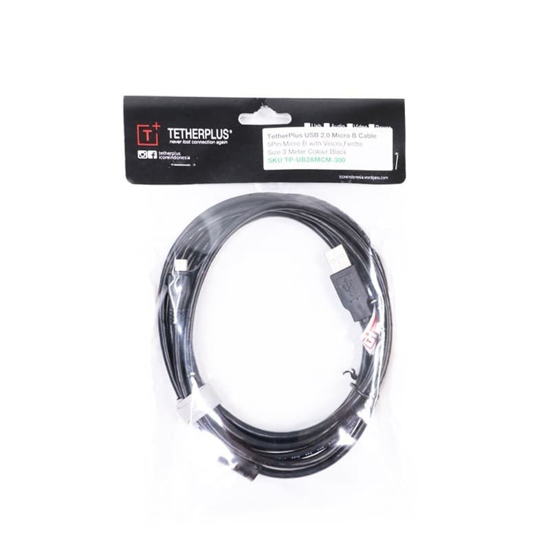 TetherPlus USB 2.0 Micro B Cable 3 Meter