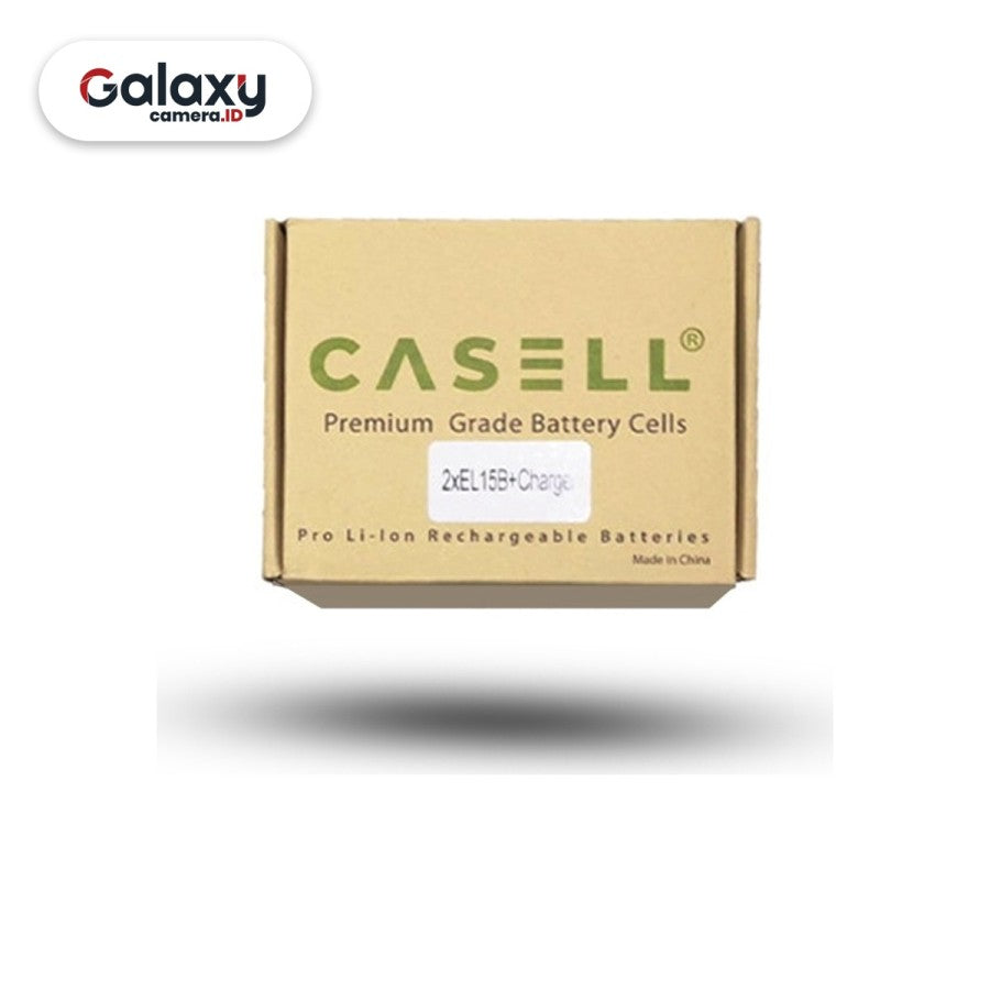 Casell EN-EL15B Battery Pack EN EL15B 2 Battery + 1 USB Dual