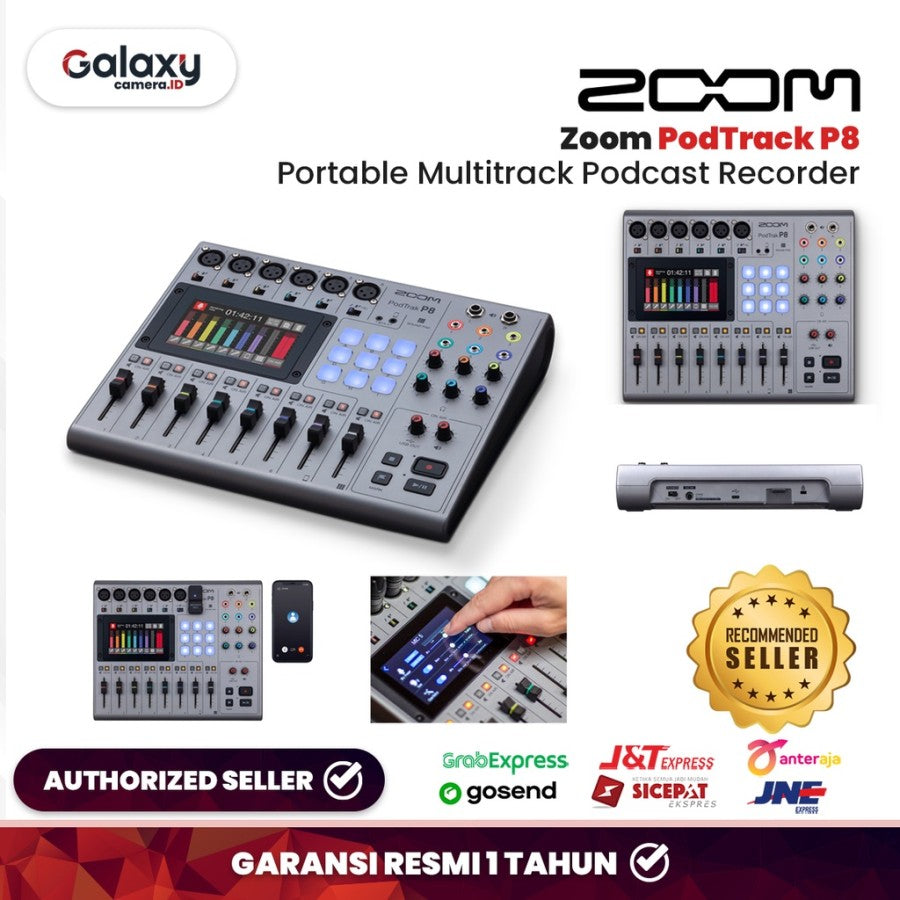 Zoom PodTrak P8 Portable Multitrack Podcast Recorder