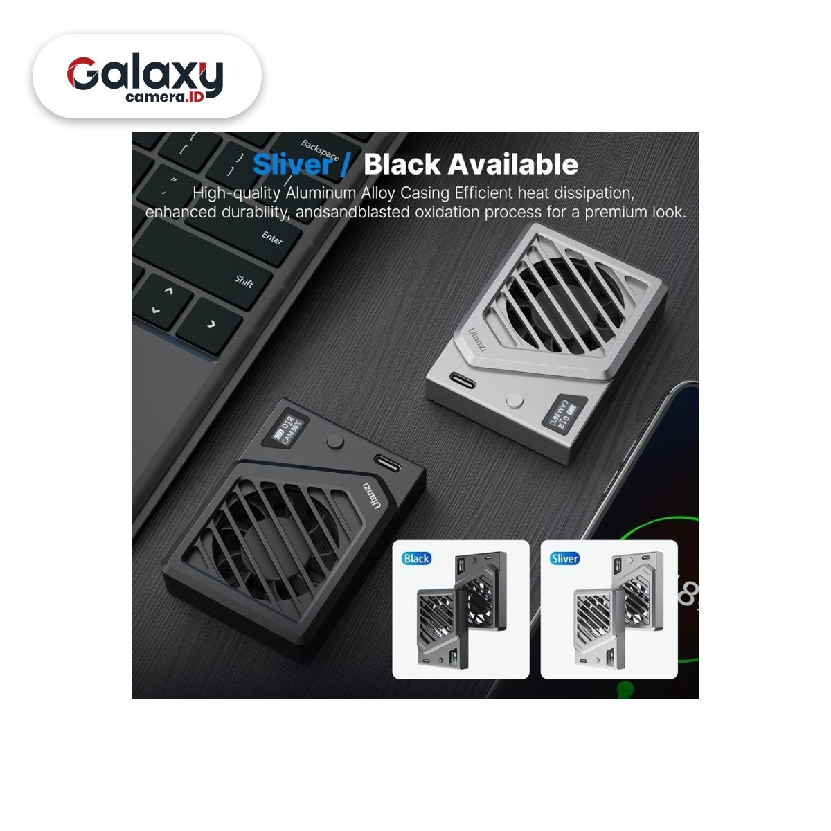 Ulanzi CA25 Camera Cooling Fan CA 25 Fan Cooler CA-25 For Kamera Resmi