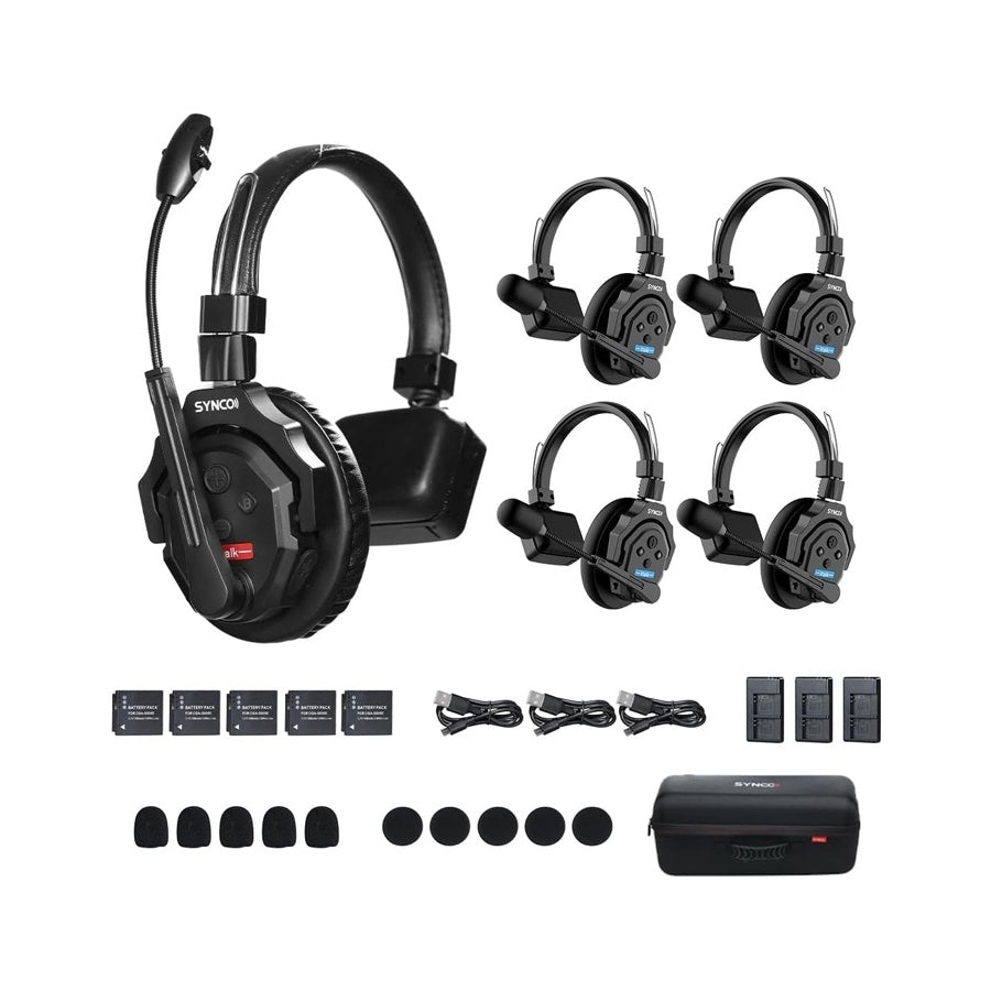 Synco XTalk X1 X2 X5 Wireless Intercom Full Duplex Headset System