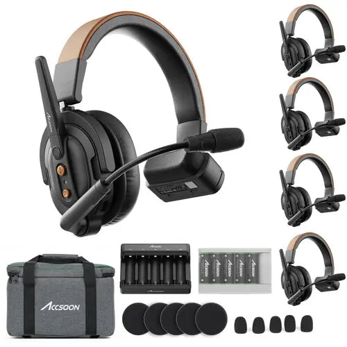 Accsoon COMO SE 4R Wireless Intercom System 1 Host 4 Remotes