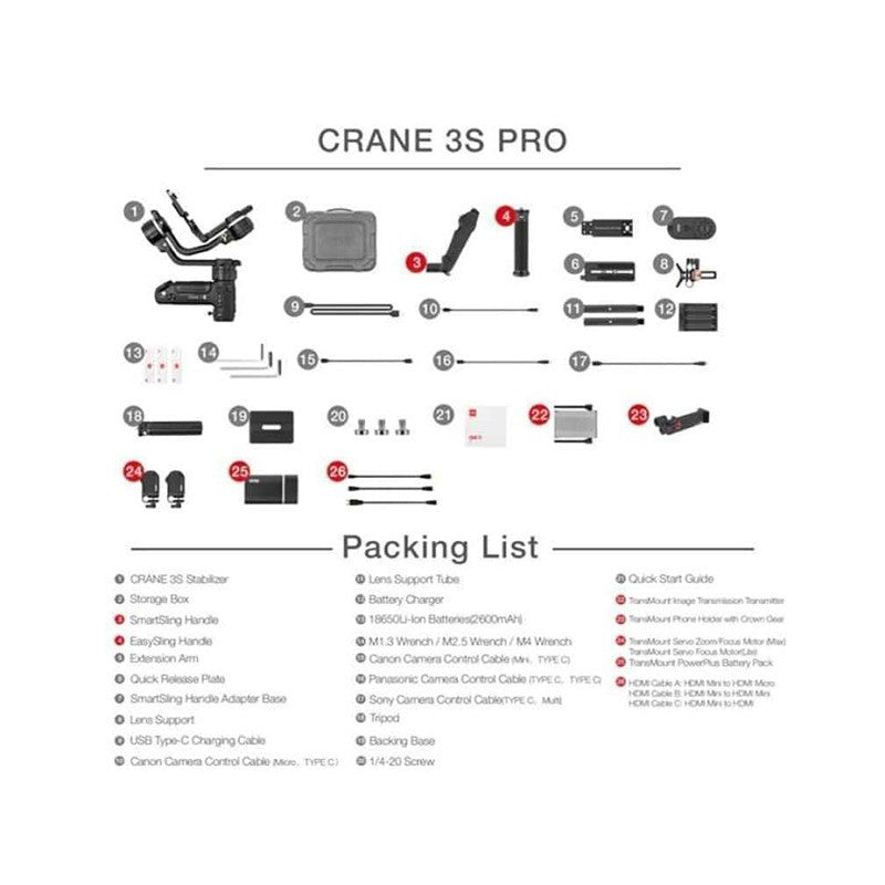 Zhiyun CRANE 3S Pro Handheld Stabilizer Gimbal Kamera Garansi Resmi