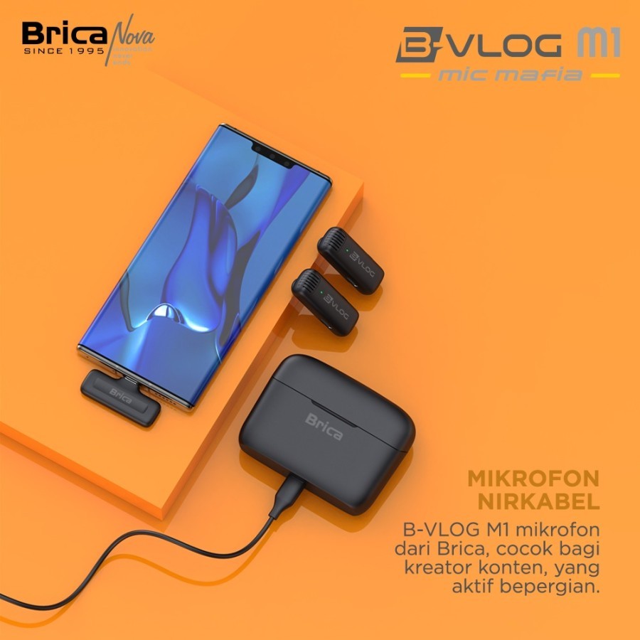 Brica B-VLOG M1d Dual TX USB-C Mic Wireless