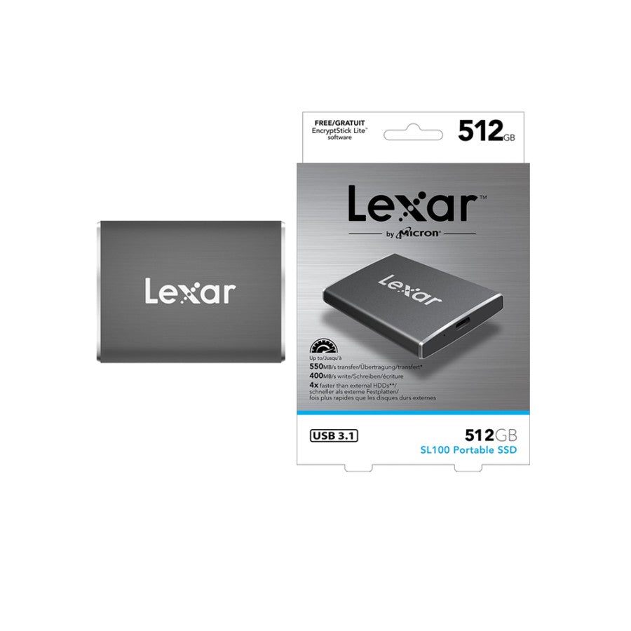 Lexar Professional 512GB SL100 Portable Solid-State Drive