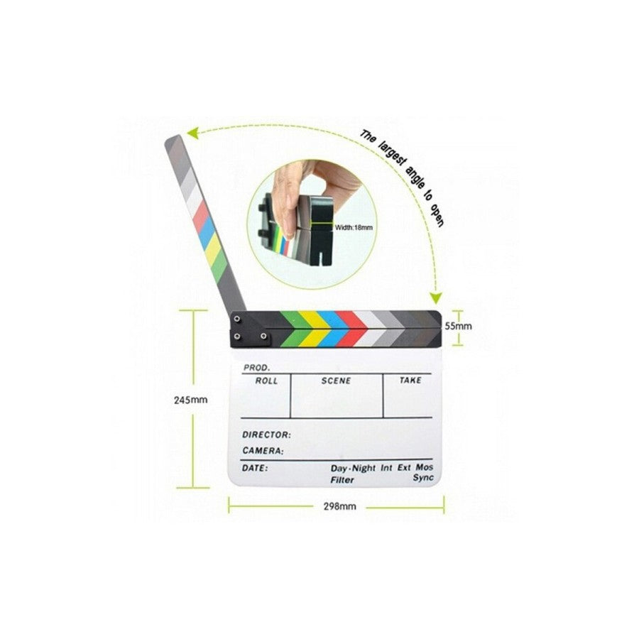 Clapper Board Colorful Acrylic Profesional