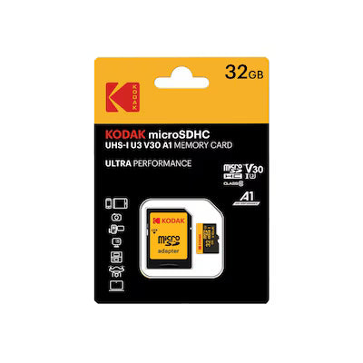 Kodak mSd U3/V30 32 Gb with adapter