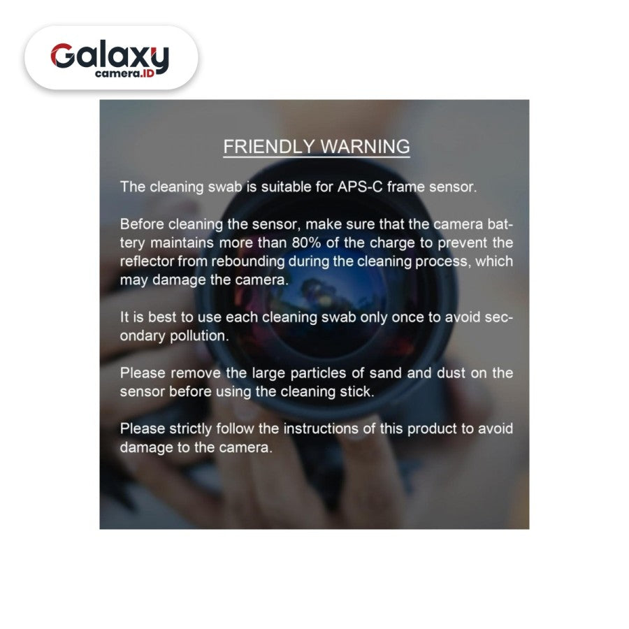 K&F Concept 16mm APS-C Camera Sensor Cleaning Swab Kit KNF Original