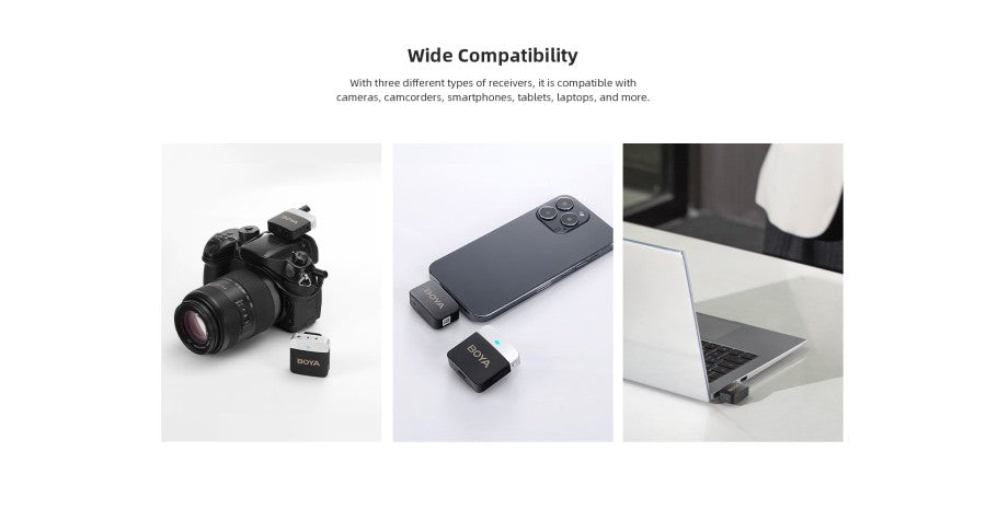 BOYA BY-M1V1 Mic Wireless M1 V1 3.5mm