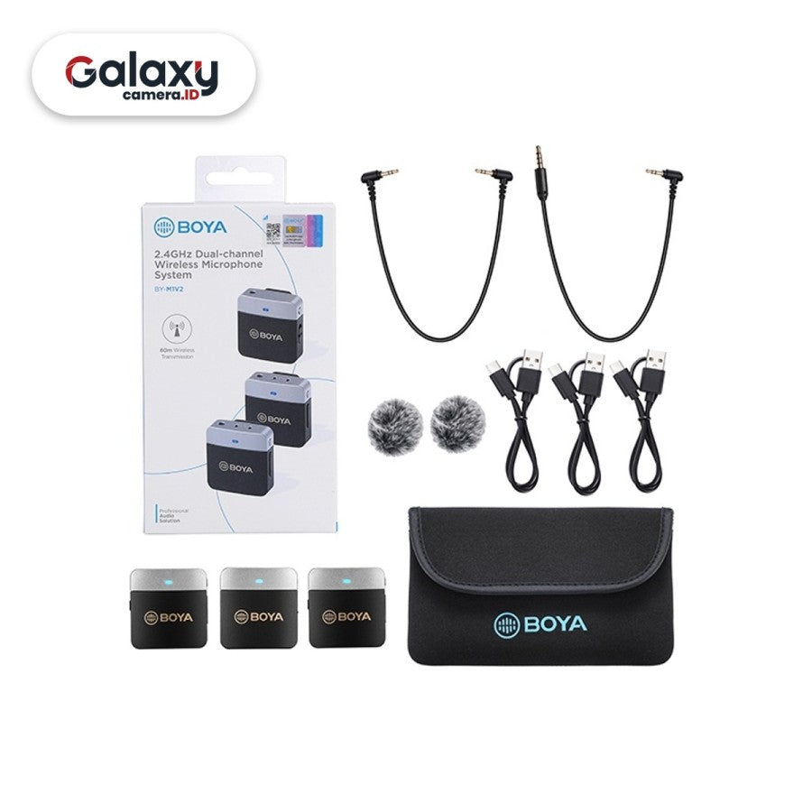BOYA BY-M1V2 2 Person Mic Wireless 3.5mm