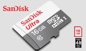 Memory Micro SD Sandisk ULTRA 16GB 48mb/s