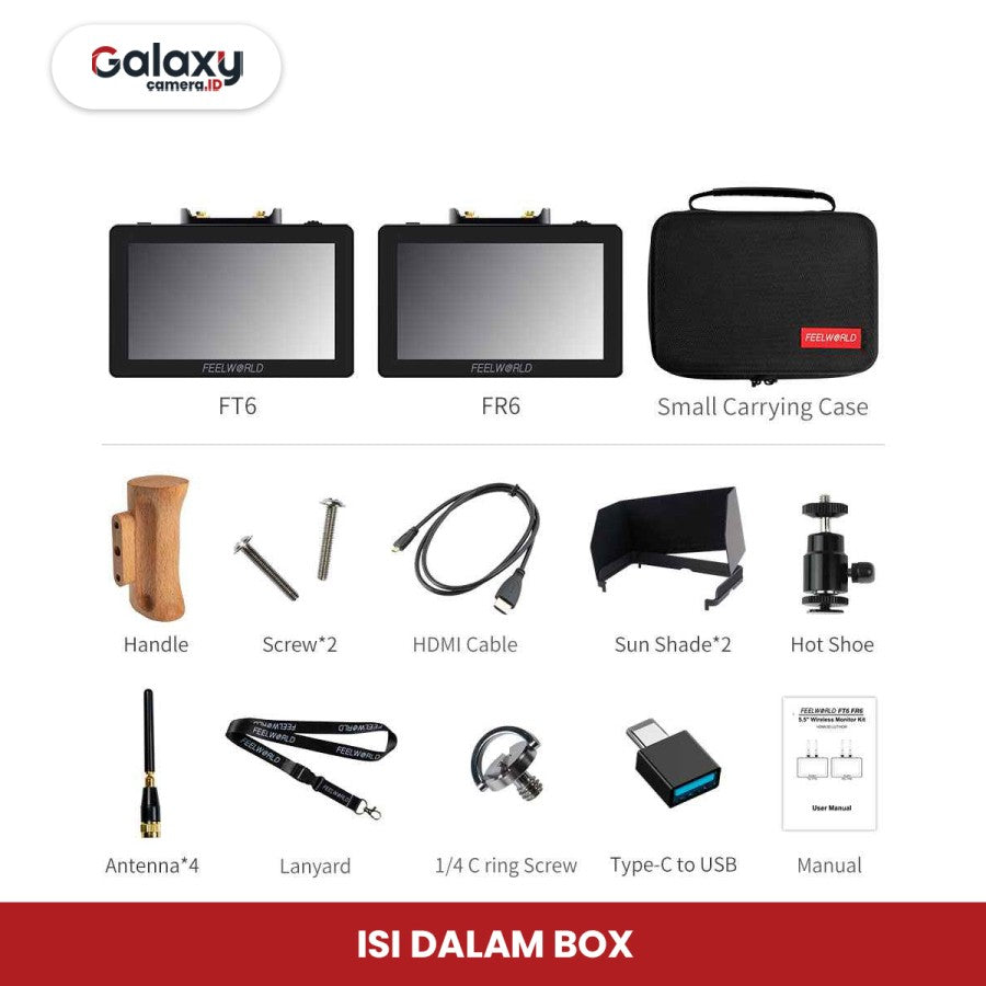 FEELWORLD FT6 FR6 5.5 Inch Wireless Video