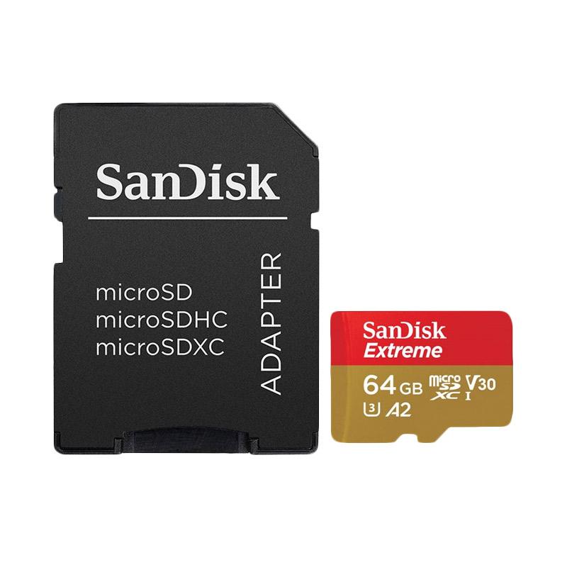 Memory Micro SD Sandisk EXTREME 64GB 160mbps/60mbps