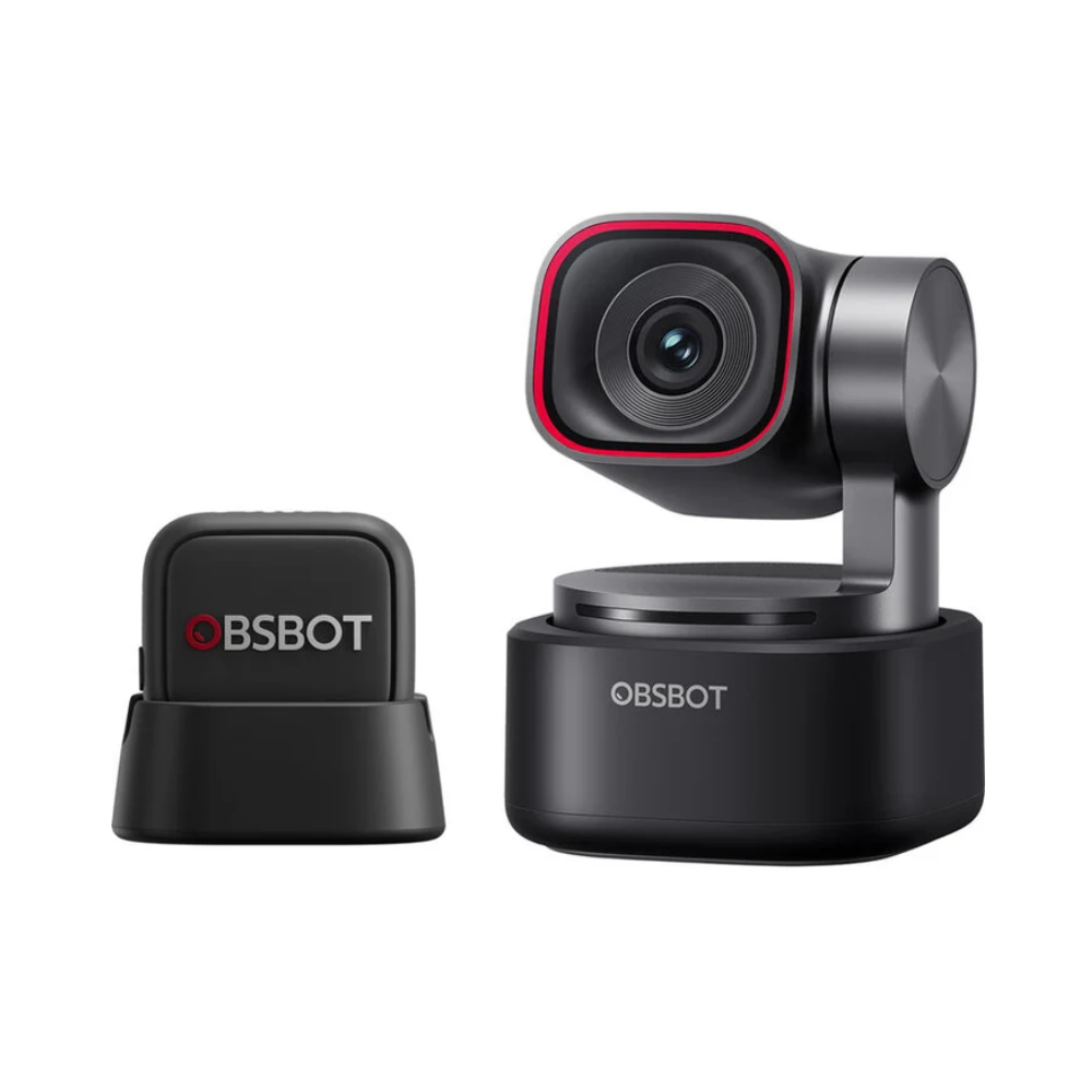 OBSBOT TINY 3 AI-Powered Spatial Audio 4K PTZ Webcam Portable