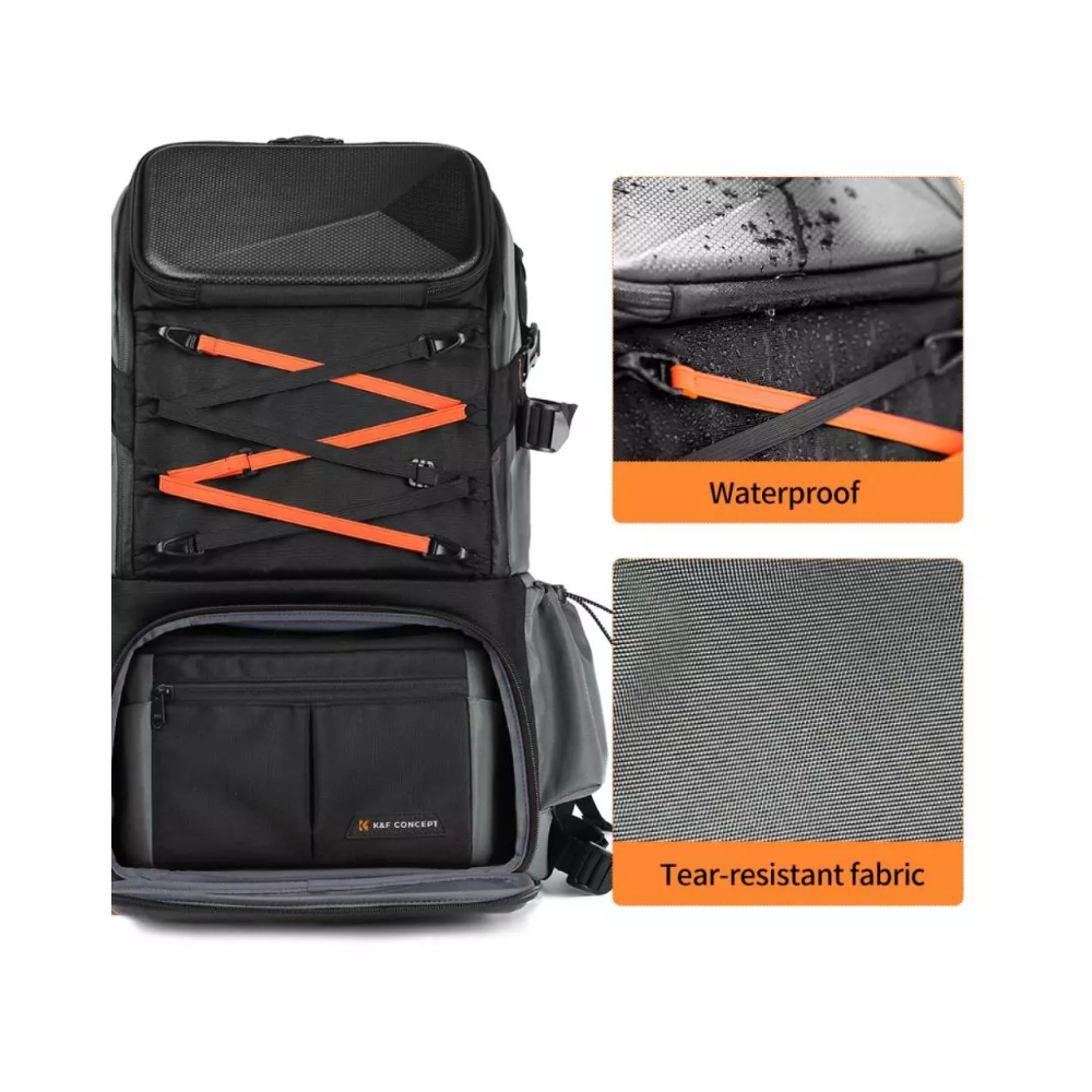 K&F Concept 32L Tas Large Travel Backpack Waterproof Photography ( KF13.107 )