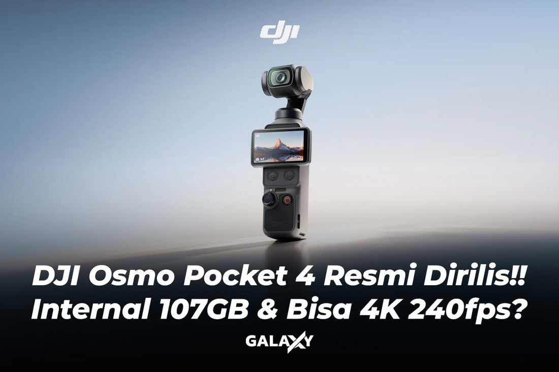 DJI Osmo Pocket 4 Rilis! Internal Storage Besar, 4K 240fps Wajib Upgrade!
