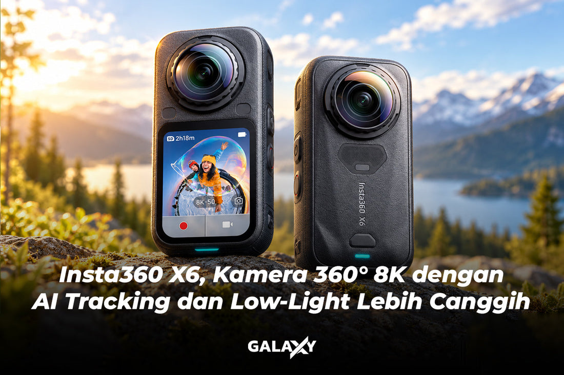 Insta360 X6 Resmi Hadir, Rekam 360° Hingga 8K 50fps dengan Fitur AI