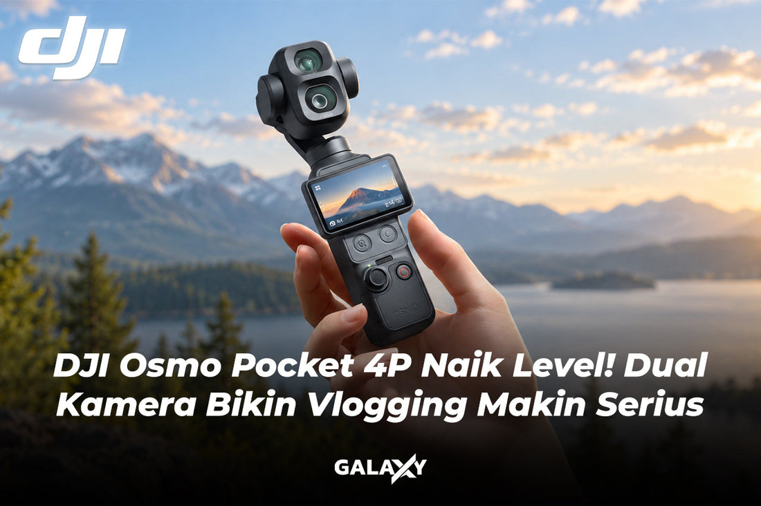 DJI Osmo Pocket 4P Bikin Vlogging Makin Praktis dengan Dual Kamera