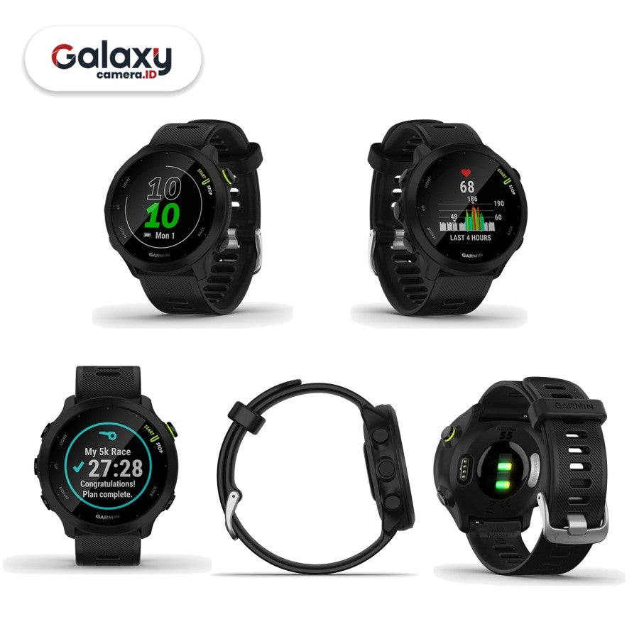 Garmin Forerunner 55 GPS Smartwatch Fore Runner 55 Garansi TAM 2 Tahun
