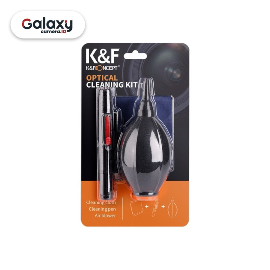 K&F Concept 3-in-1 Cleaning Kit Blower Lenspen Microfiber Cloth KNF
