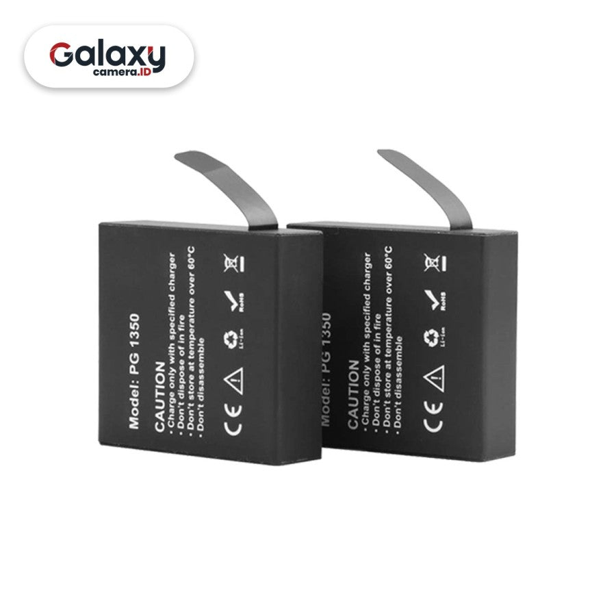 Akaso Battery Kit for Brave 7 2 Baterai + Dual Slot Charger Original
