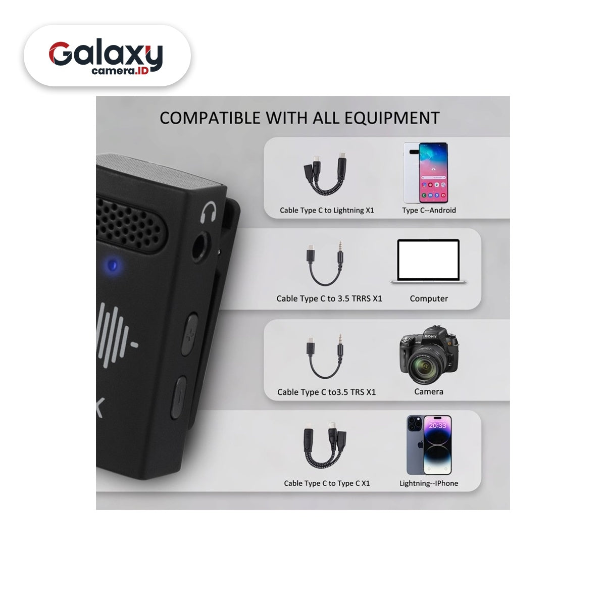 Takara INTRO X3 Wireless Microphone Digital With Charging Case Resmi