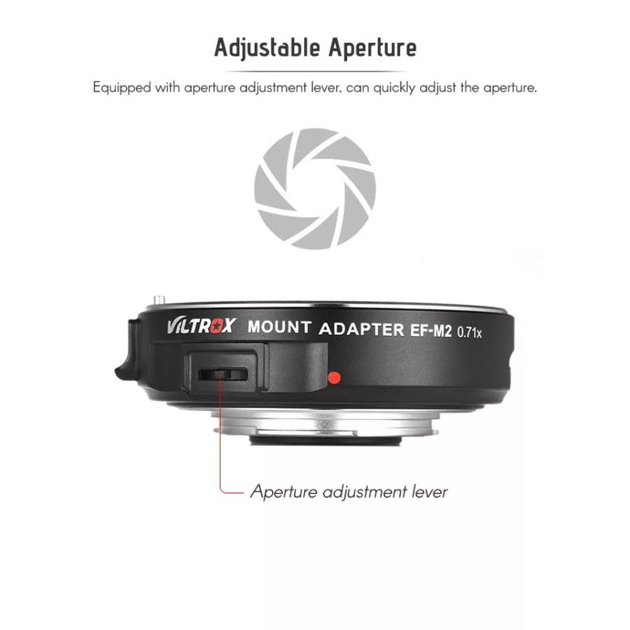 Viltrox Mount Adapter Speed Booster EF-M2 II For Canon Mirrorless