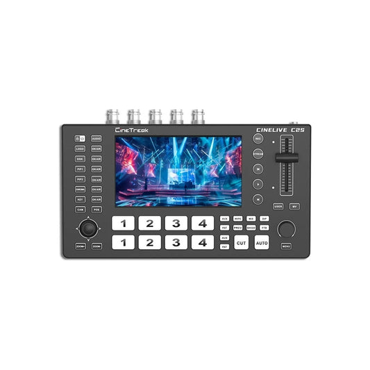 CineTreak Cinelive C2S 5-Channel Multi Camera Video Mixer Live Streaming Switcher Cinelive C2 S