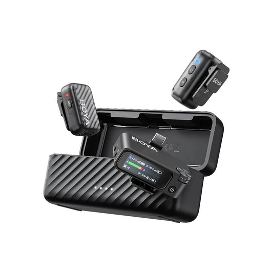 Boya BOYAMIC 2 AI Powered Mini 2-Person Wireless Microphone for Camera & Smartphone