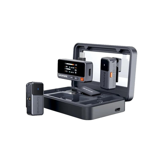Saramonic Air Pocket-sized Dual Wireless Microphone with Mic In for Camera & Smartphone