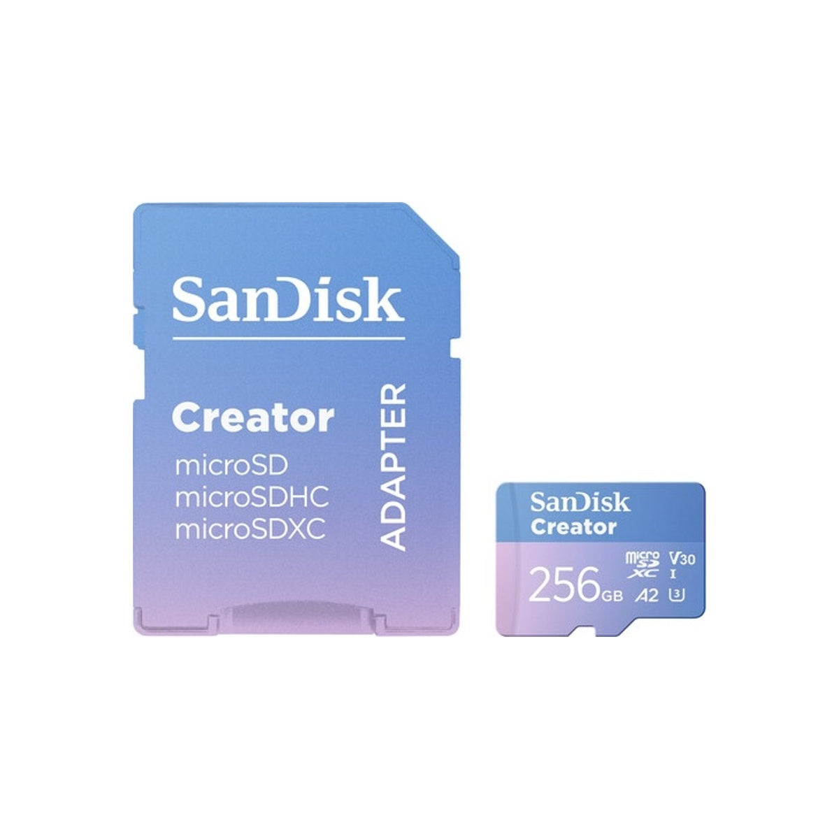 SanDisk Creator MicroSDXC 256GB UHS-I 190MB/s Memory Card SanDisk Micro SDHC MicroSD 256 GB