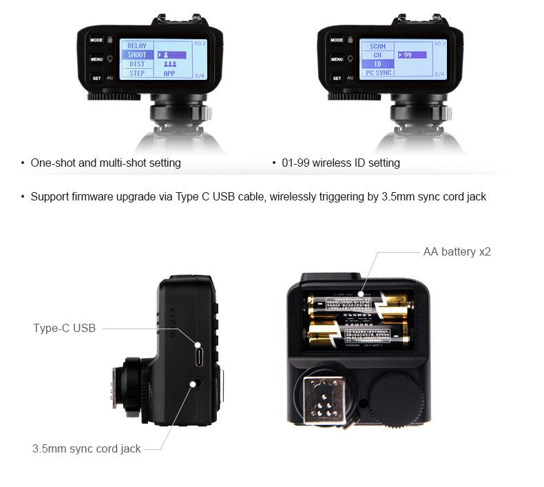 Godox X2T Flash Trigger for Digital Cameras