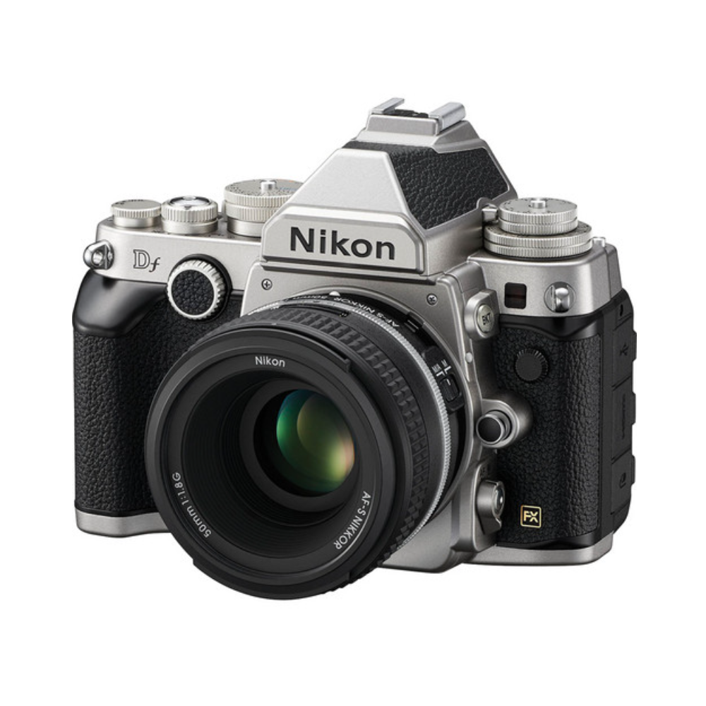 Nikon DF DSLR Camera Silver with 50mm f1.8G Lens