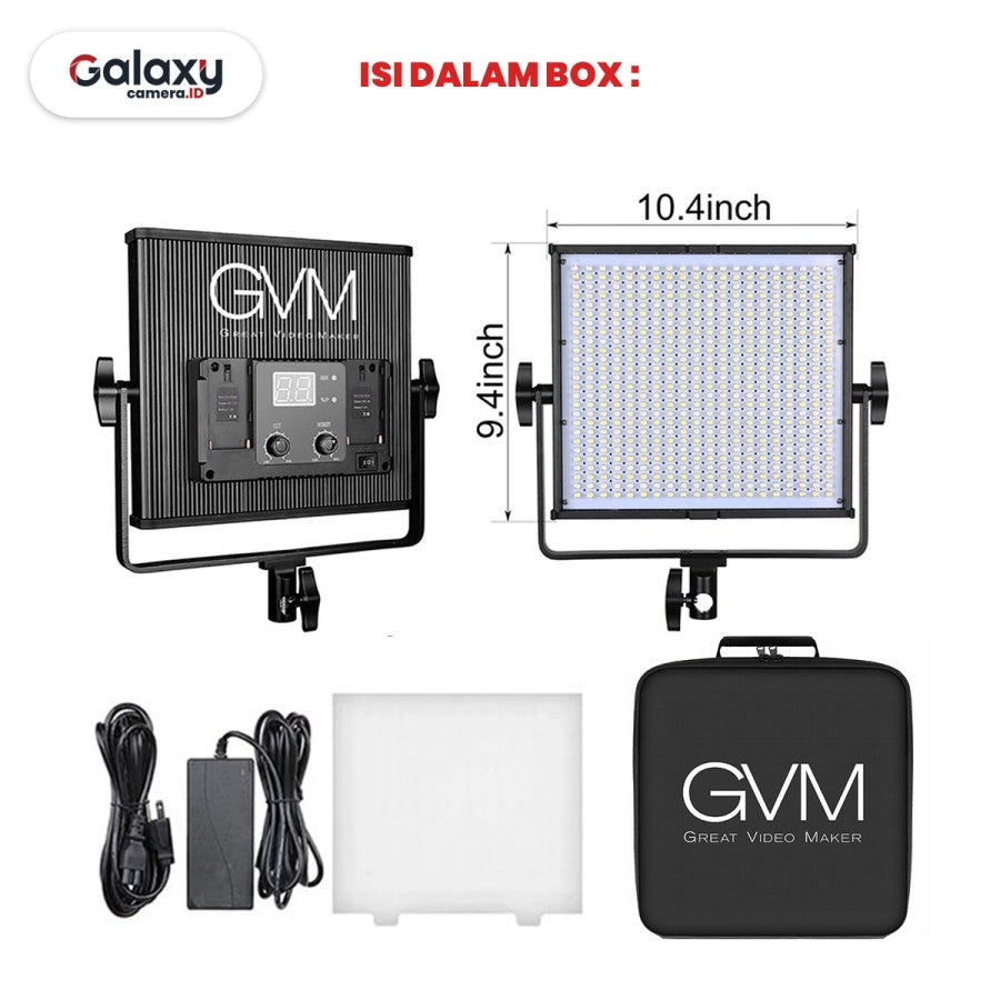 GVM-520LS-B Bi-Color LED Video Light 3200K~5600K CRI & TLCI 97+