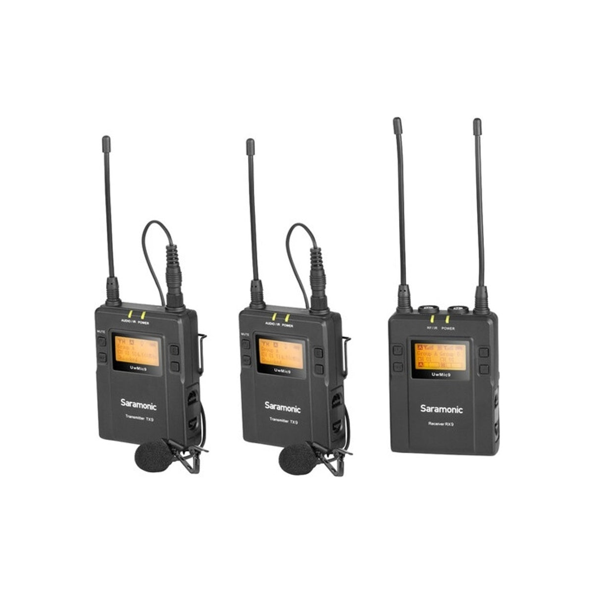 Saramonic Uwmic9 Kit 2 Omni Lavalier Microphone System Uwmic 9