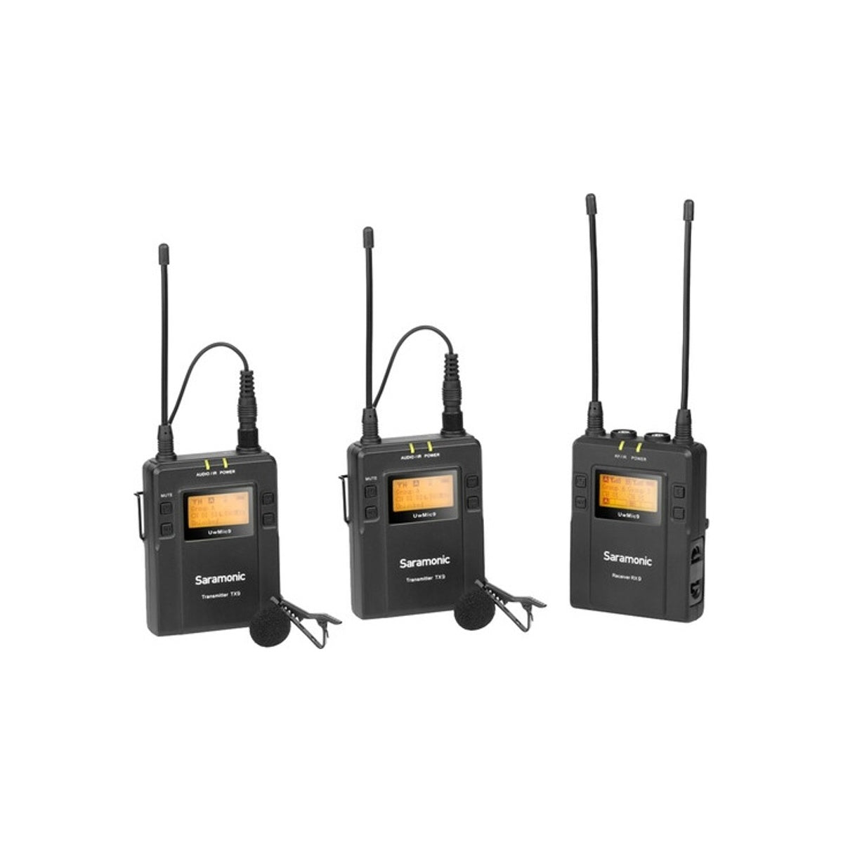 Saramonic Uwmic9 Kit 2 Omni Lavalier Microphone System Uwmic 9