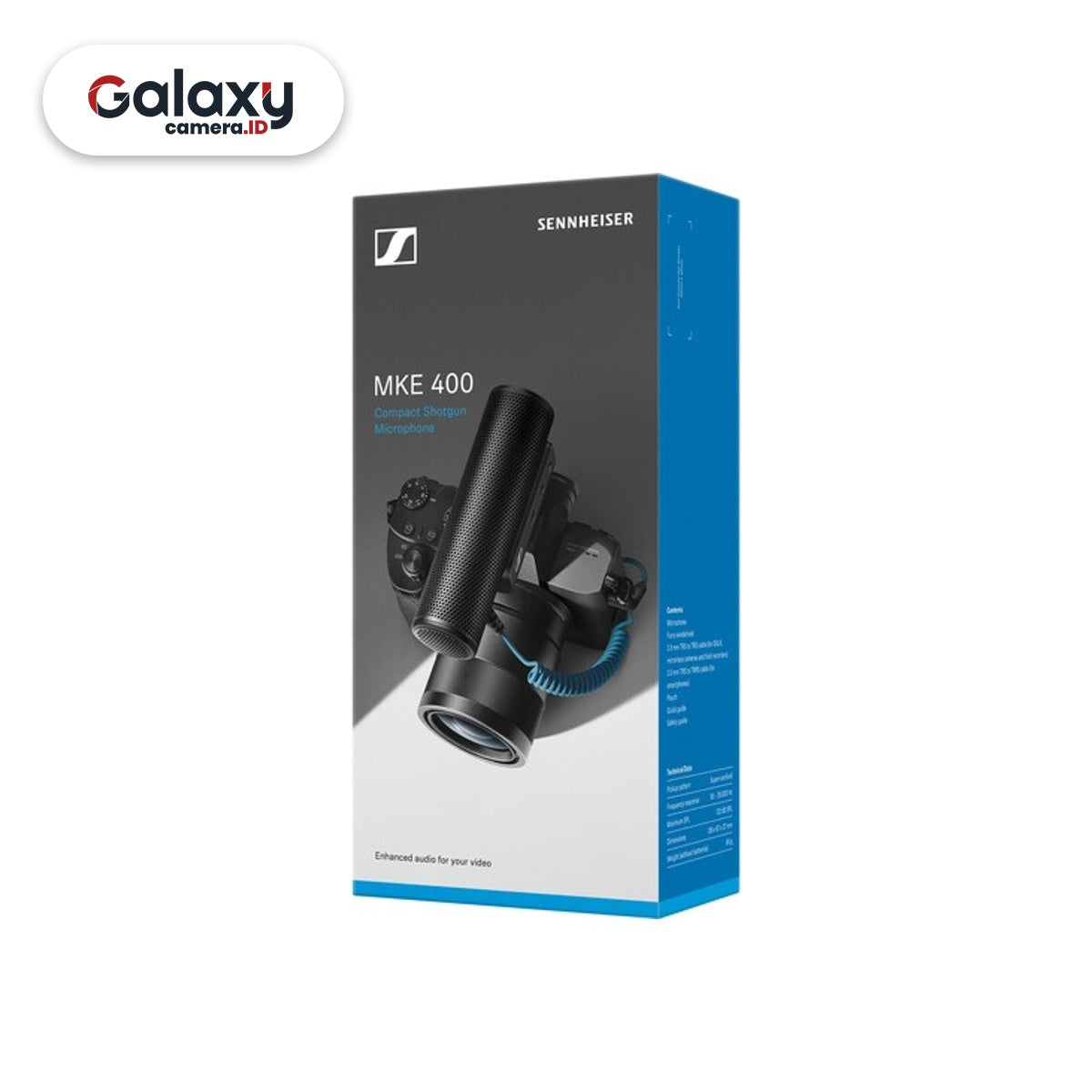 Sennheiser MKE 400 Shotgun Microphone Kamera MKE400 Mic Resmi