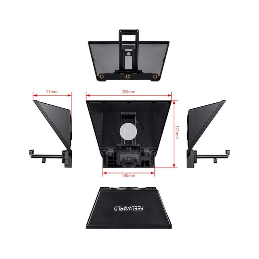 Feelworld TP2 Portable Teleprompter Kamera Tablet and Smartphone