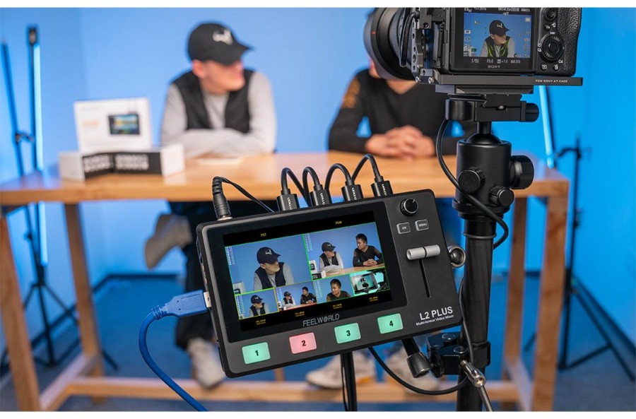 FeelWorld L2 Plus L2+ Multi-Camera Video Mixer Switcher