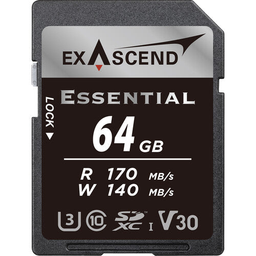 Memory Card SDXC Exascend Essential 64GB 170MB/s UHS I Memori SD Resmi