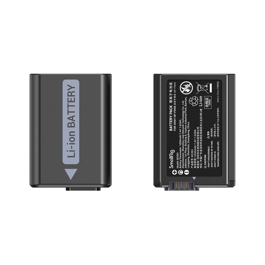 Smallrig Camera Battery and Charger Kit for Sony NP-FW50