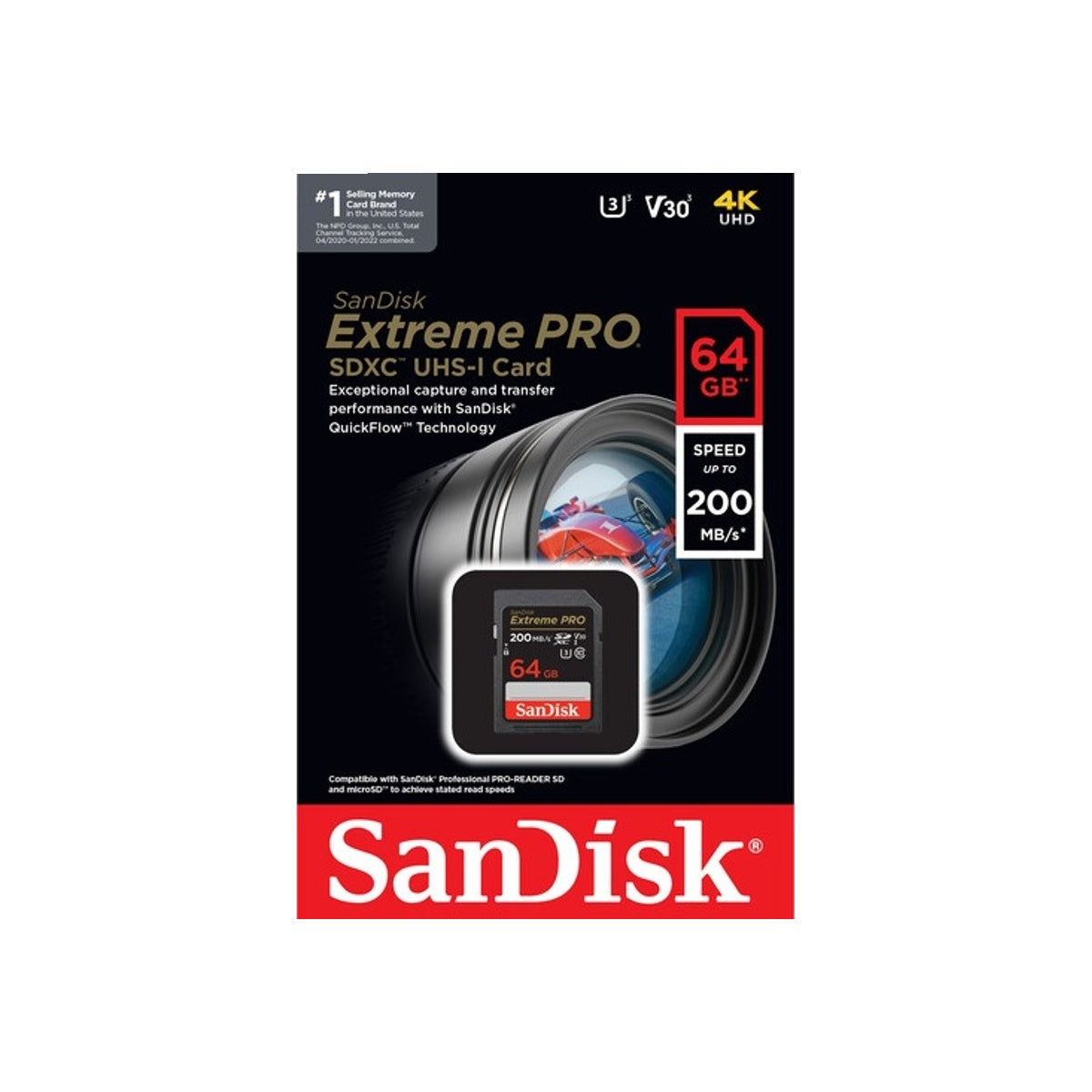 Memory SDHC Sandisk Extreme Pro 64GB 200Mb/s