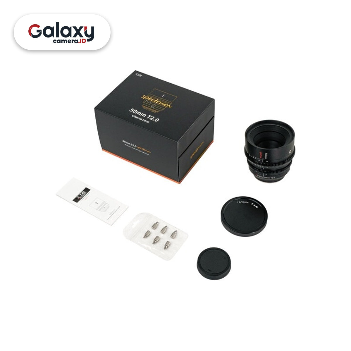 7Artisans 50mm T2.0 Spectrum Cine Lens for Canon EOS-R